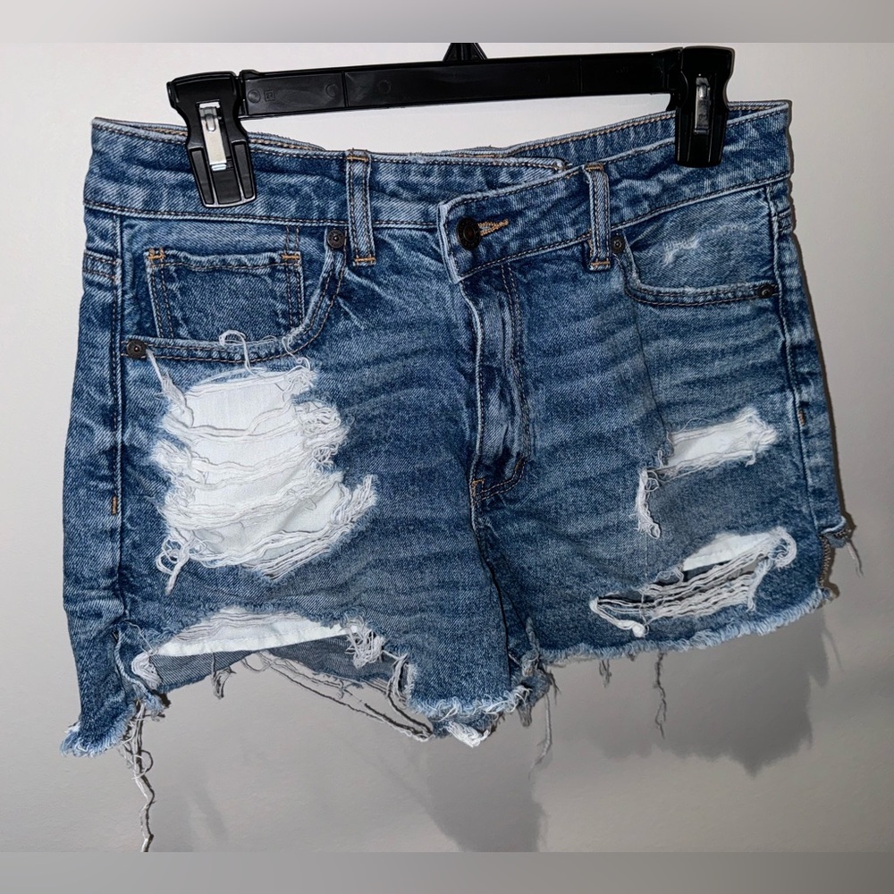 American eagle denim mom shorts